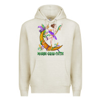 Oatmeal Heather mardi gras cutie Premium Hoodie - CowGirlArtShop