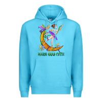 Ocean Blue mardi gras cutie Premium Hoodie - CowGirlArtShop