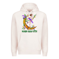 Pale Pink mardi gras cutie Premium Hoodie - CowGirlArtShop