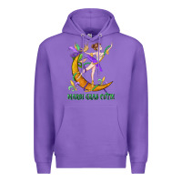 Purple mardi gras cutie Premium Hoodie - CowGirlArtShop