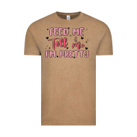 Vintage Coffee feed me and tell me im pretty Vintage Tee - MaliasSmallBusiness