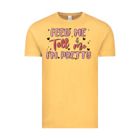 Vintage Mustard feed me and tell me im pretty Vintage Tee - MaliasSmallBusiness