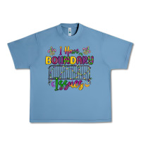 Pebble Blue i have boundary issues Urban Heavy Tee - MaliasSmallBusiness