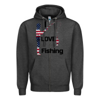 Charcoal Heather I love fishing Zipper Hoodie - Bettercallsaul