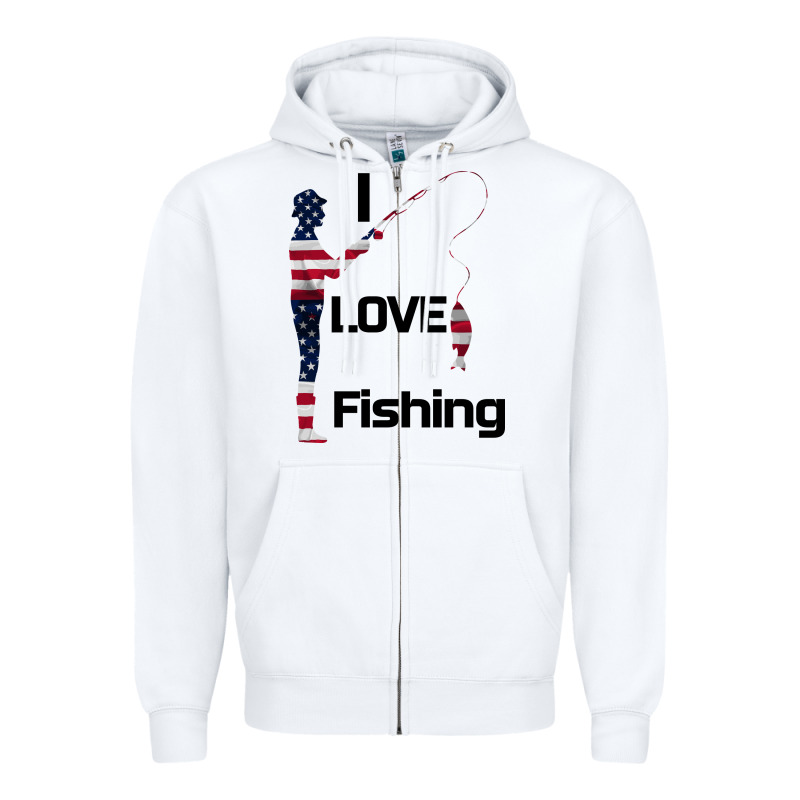 I Love Fishing Zipper Hoodie by Bettercallsaul | Teevron