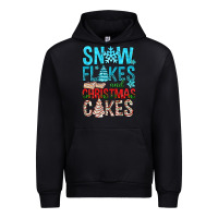 Black Snow Flakes aAd Christmas Cakes Urban Hoodie - BundleAndBundleShop