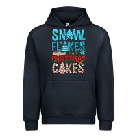 Navy Snow Flakes aAd Christmas Cakes Urban Hoodie - BundleAndBundleShop