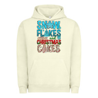 Pigment Pistachio Snow Flakes aAd Christmas Cakes Urban Hoodie - BundleAndBundleShop