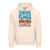 Sandshell Snow Flakes aAd Christmas Cakes Urban Hoodie - BundleAndBundleShop