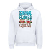 White Snow Flakes aAd Christmas Cakes Urban Hoodie - BundleAndBundleShop