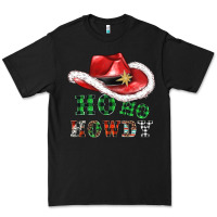Black ho ho howdy christmas hat Premium Tee - AdoDesignShop