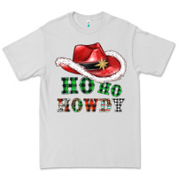 Dove Grey ho ho howdy christmas hat Premium Tee - AdoDesignShop