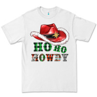 White ho ho howdy christmas hat Premium Tee - AdoDesignShop