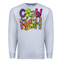 Heather Grey crawfish mardi gras Premium Sweatshirt - CowGirlArtShop