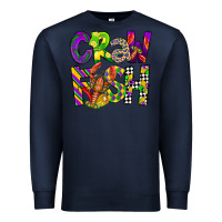 Navy crawfish mardi gras Premium Sweatshirt - CowGirlArtShop