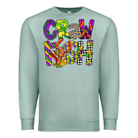 Seafoam crawfish mardi gras Premium Sweatshirt - CowGirlArtShop