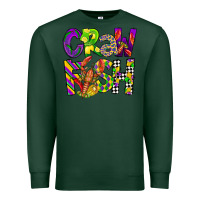 Sports Green crawfish mardi gras Premium Sweatshirt - CowGirlArtShop