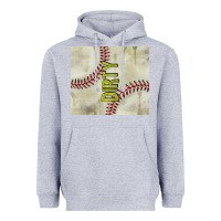 Heather Grey dirty baseball Heavyweight Hoodie - TumblerDesignByShophia