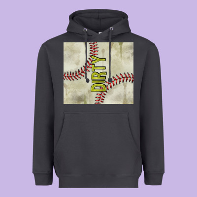 Dirty Baseball Heavyweight Hoodie Designed By Tumblerdesignbyshophia