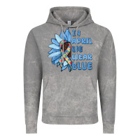 Cloud Rock in april we wear blue Vintage Hoodie - MaliasSmallBusiness