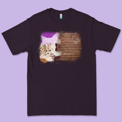 Wood Cowhide Pattern Premium Tee Designed By Bettercallsaul