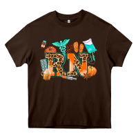 Chocolate Brown rn registered nurse Heavy Core Tee - AdoDesignShop