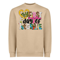 Mushroom my first day of 1st grade Heavyweight Sweatshirt - NancyCooperArtShop