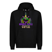 Black mardi gras cutie unicorn Premium Hoodie - CowGirlArtShop