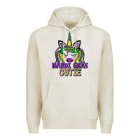 Oatmeal Heather mardi gras cutie unicorn Premium Hoodie - CowGirlArtShop