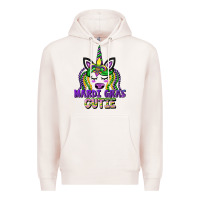 Pale Pink mardi gras cutie unicorn Premium Hoodie - CowGirlArtShop