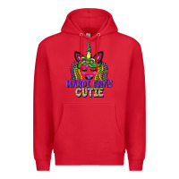Red mardi gras cutie unicorn Premium Hoodie - CowGirlArtShop