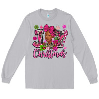 Moon Dust pink christmas joy black woman Long Sleeve Tee - MaliasSmallBusiness