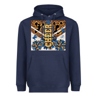Navy Cheer Heavyweight Hoodie - TumblerDesignByShophia