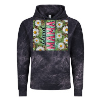 Cloud Black Blessed mama with daisy and leopard Vintage Hoodie - RanaPortraitStore