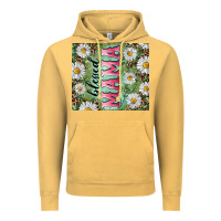 Vintage Mustard Blessed mama with daisy and leopard Vintage Hoodie - RanaPortraitStore