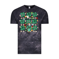 Cloud Black teacher st patrick day clovers Vintage Tee - MaliasSmallBusiness