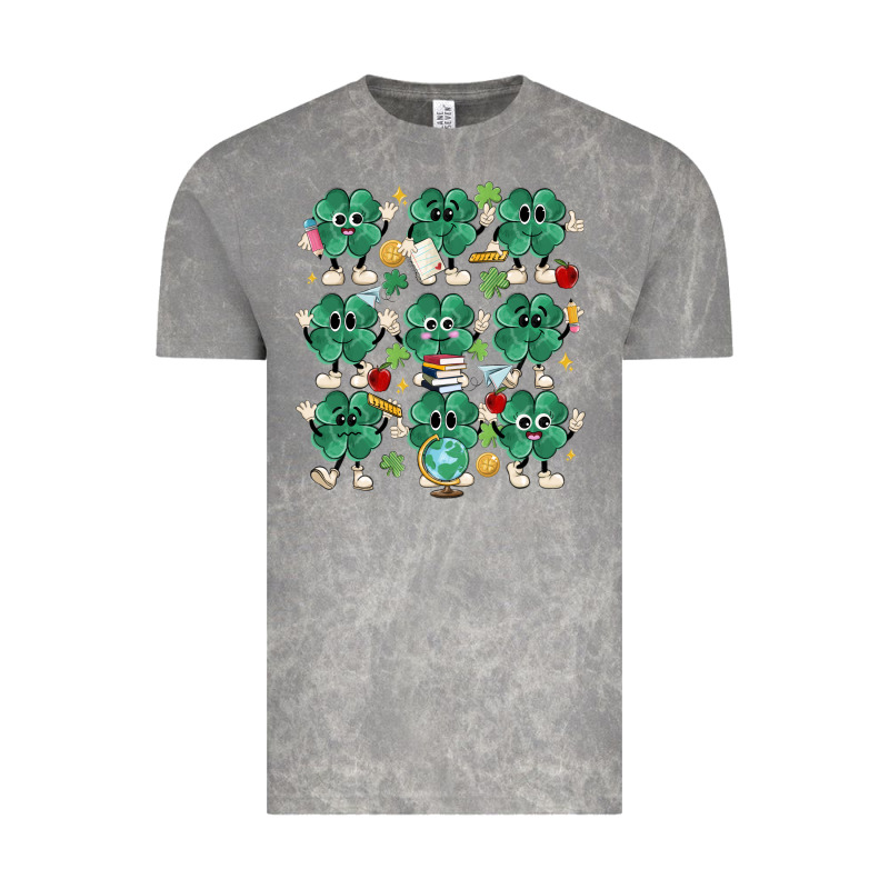 Teacher St Patrick Day Clovers Vintage Tee by MaliasSmallBusiness | Teevron