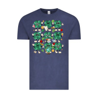 Vintage Denim teacher st patrick day clovers Vintage Tee - MaliasSmallBusiness
