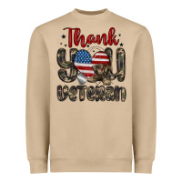 Mushroom thank you veteran Heavyweight Sweatshirt - MaliasSmallBusiness