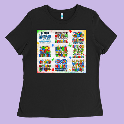 Autism Ladies Tee Designed By Jahusdesignshop