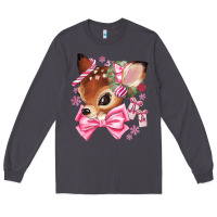 Smoke reindeer head christmas Long Sleeve Tee - MaliasSmallBusiness