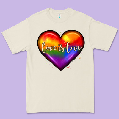 Love Is Love Heart Premium Tee Designed By Jahusdesignshop