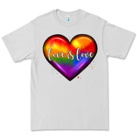 Dove Grey love is love heart Premium Tee - JahusDesignShop