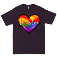 Plum love is love heart Premium Tee - JahusDesignShop