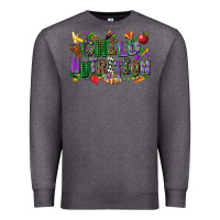 Charcoal Heather child nutrition mardi gras cowgirl Premium Sweatshirt - CowGirlArtShop