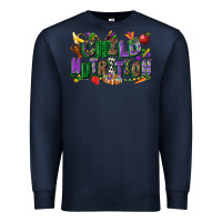 Navy child nutrition mardi gras cowgirl Premium Sweatshirt - CowGirlArtShop