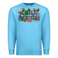 Ocean Blue child nutrition mardi gras cowgirl Premium Sweatshirt - CowGirlArtShop