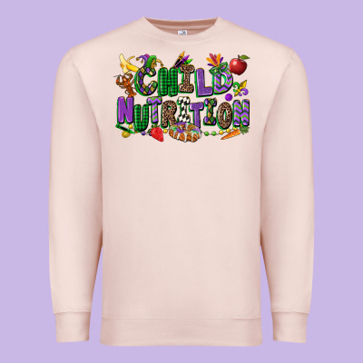 Child Nutrition Mardi Gras Cowgirl Premium Sweatshirt Designed By Cowgirlartshop