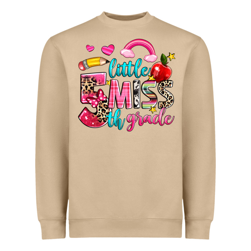 Little Miss Fifth Grade Heavyweight Sweatshirt by NancyCooperArtShop | Teevron