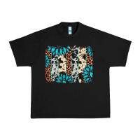 Black gemstone leopard cowhide brushstroke Urban Heavy Tee - AdoDesignShop